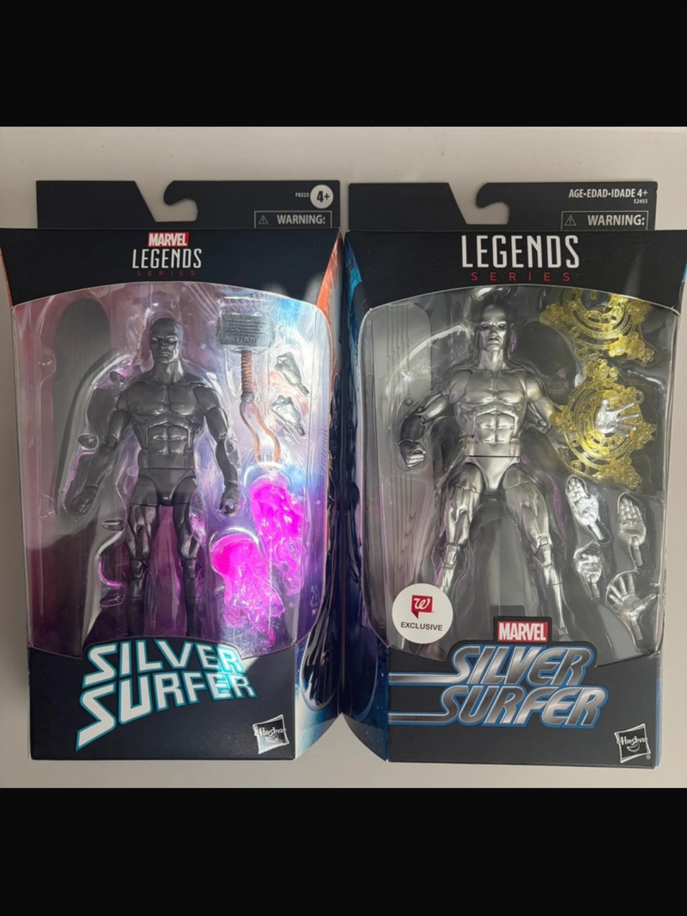 Marvel Legends Silver Surfer- Obsidian Surfer & Wags Exclusive surfer